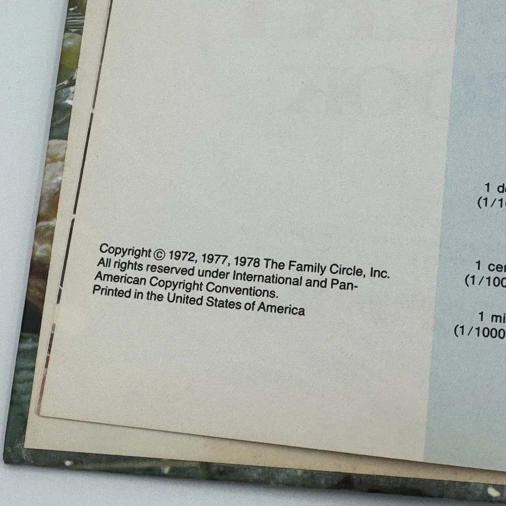 Family Circle Dessert Cookbook 1978 Hardcover Great Recipes for Desserts‎ VTG